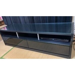 テレビボード ローボード テレビ台 ブラック 黒 ガラス