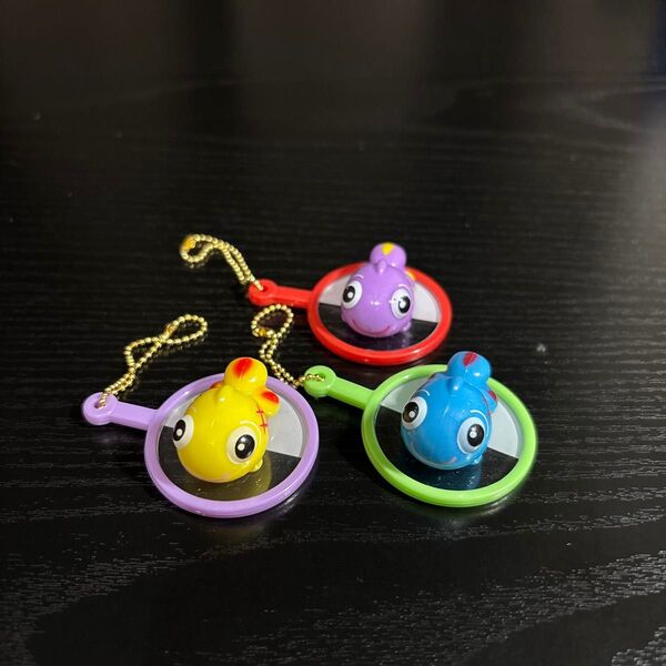 金魚すくい チャーム キーホルダー 3個セット