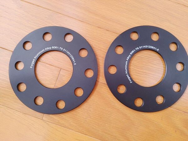 ホンダ専用鍛造5㎜スペーサー2枚 FL.FKシビック タイプR.FL5 ヴェゼル.など PCD120.114.3 ハブ径64.1