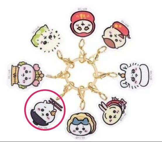 ちいかわ めじるしアクセサリー ハッピーバッグ2025 8連アクリルキーホルダー