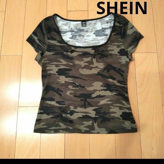 SHEIN 迷彩Tシャツ 訳あり