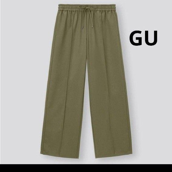 GU プルオンパンツ オリーブ S
