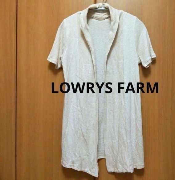 LOWRYS FARMトッパー 半袖ロングカーディガン