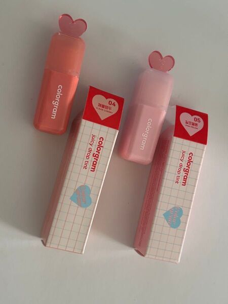 colorgram Juicy Drop Tint リップランパー 04 クリアチェリー 05 ピンクメロン