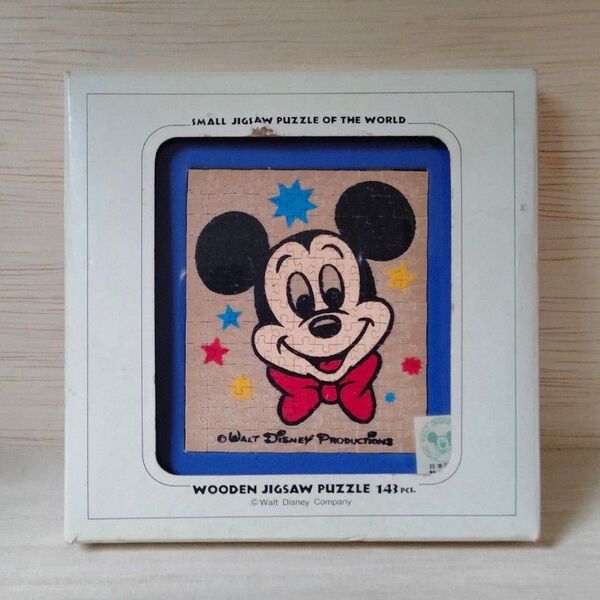1991年 ミッキーマウス 木製ジグソーパズル 東京ディズニーランド 当時物