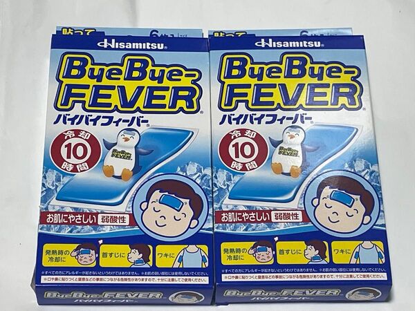 バイバイフィーバー こども用 冷却シート 6枚入×2箱セット