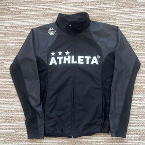 【ATHLETA】美品 アスレタ Mサイズ ウェア 上 ブラック