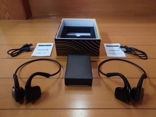 2個セット Bluetooth 5.0 骨伝導ヘッドホン X9 DeliToo