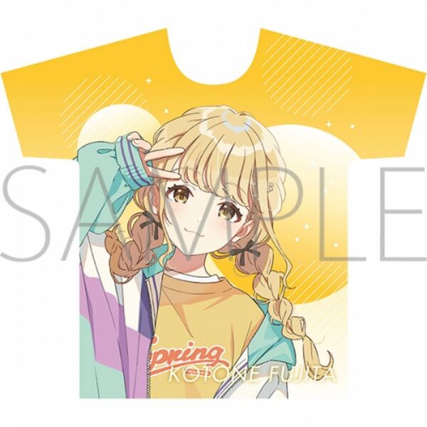 学園アイドルマスター フルグラフィックTシャツ/C 藤田ことね L