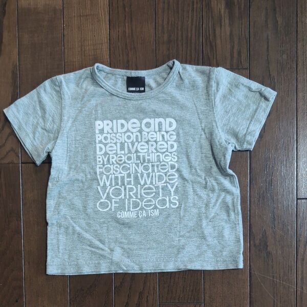 COMME CA ISM コムサイズム Tシャツ 100 グレー