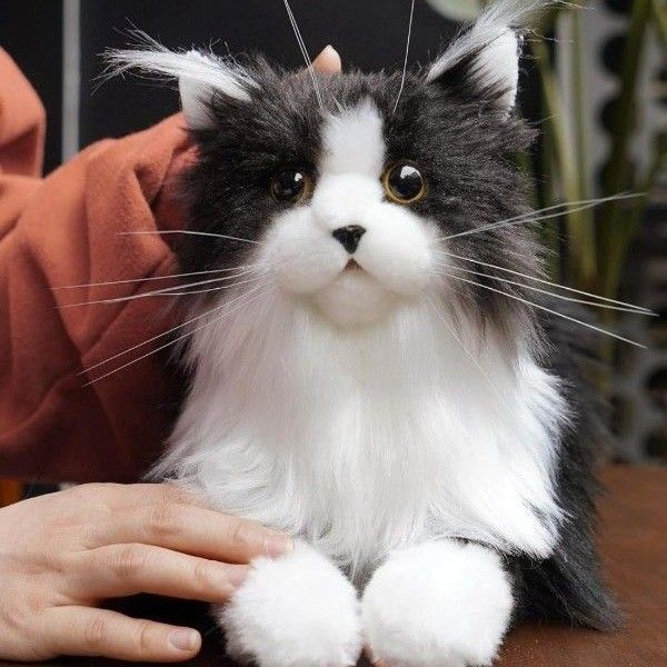 新品未使用 猫ぬいぐるみ リアル 本物そっくり ハンドメイド