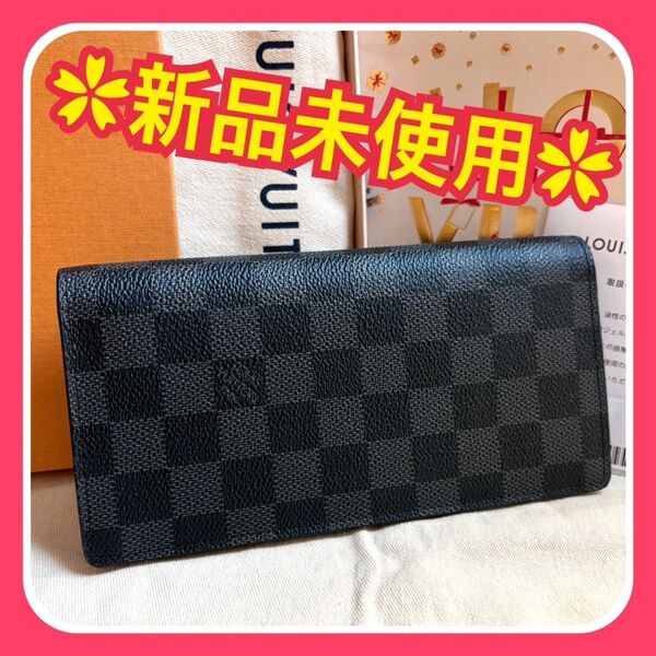 【新品未使用】ルイヴィトン ダミエ グラフィット ポルトフォイユ ロン 長財布 LOUIS VUITTON ヴェルティカル