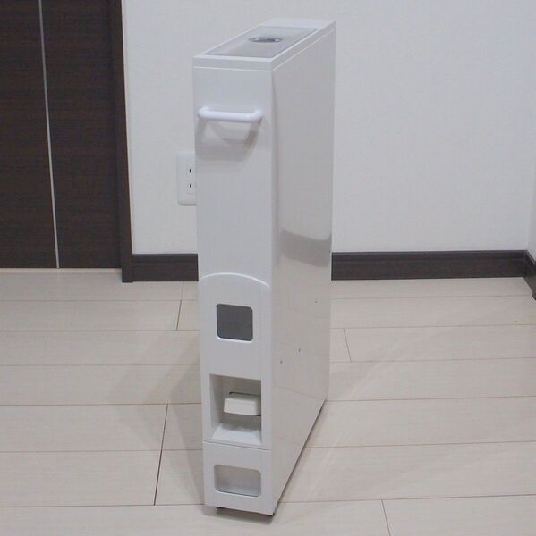 ★白色スリムライスボックス(米びつ) 12kg 未使用品★