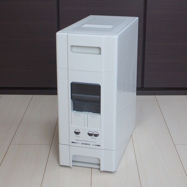 ★白色 無洗米兼用ライスボックス(米びつ)12kg未使用品★
