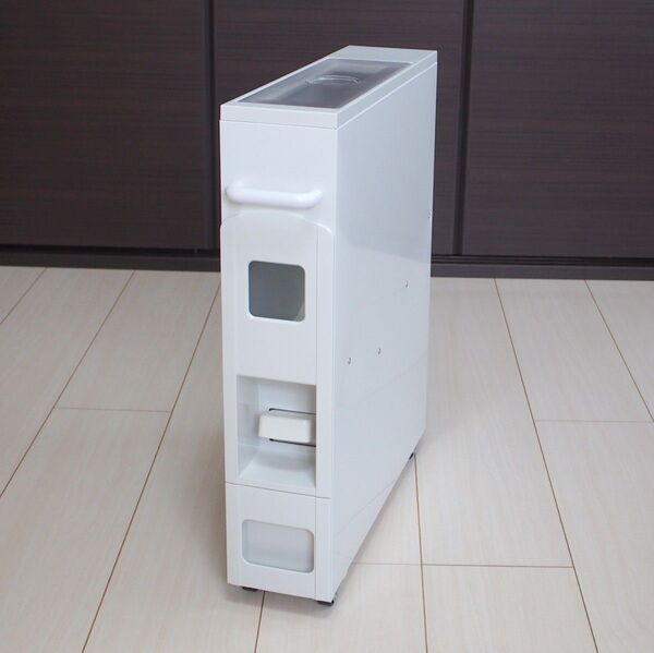 ★白色スリムライスボックス(米びつ) 6kg 未使用品★