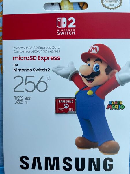 microSD Express samsung マイクロ SDカード switch2 スイッチ2 マリオ