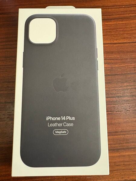 未使用 Apple Apple アップル 純正 ☆ iPhone 14 Plus レザーケース ブラック