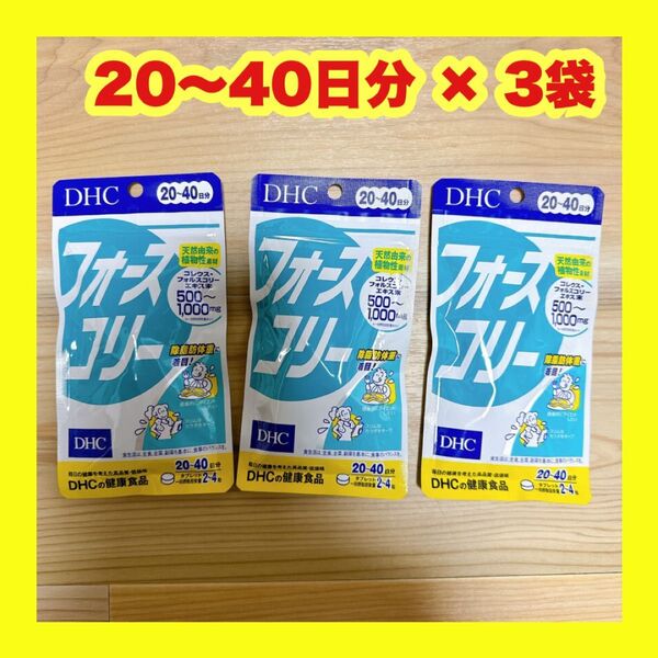DHC フォースコリー 20〜40日分 x 3袋