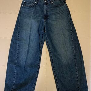 GU バレルレッグジーンズ BLUE 34インチ