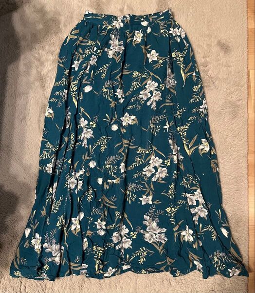 OZOC 花柄ロングスカート サイズF