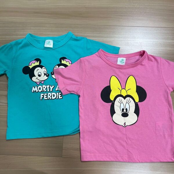 半袖Tシャツ キッズ ディズニー ミッキー ミニー セット 100