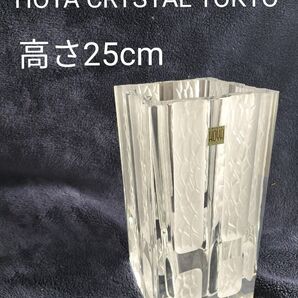 HOYA CRYSTAL TOKYO 雪窓 花瓶 フラワーベース 花器