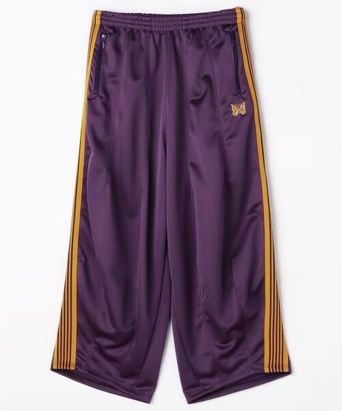 早い者勝ち Needles H.D track pants ヒザデルトラックパンツ 25SS Sサイズ パープル イエロー ①