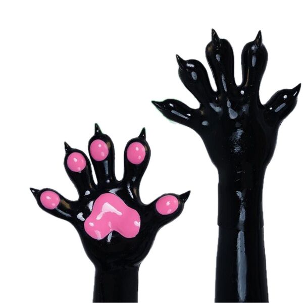 犬爪 犬肉球 コスプレ用 シリコンカバー ハンドメイド