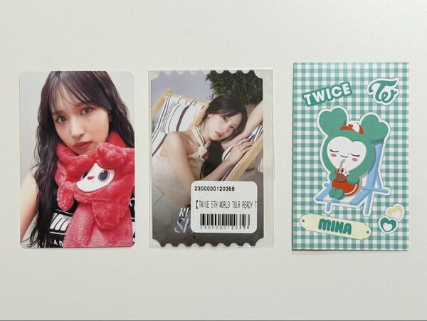 TWICE MINA ミナ READY TO BE SPECIAL 初回盤トレカ1枚・チケット風フォトカード1枚・くじ1枚