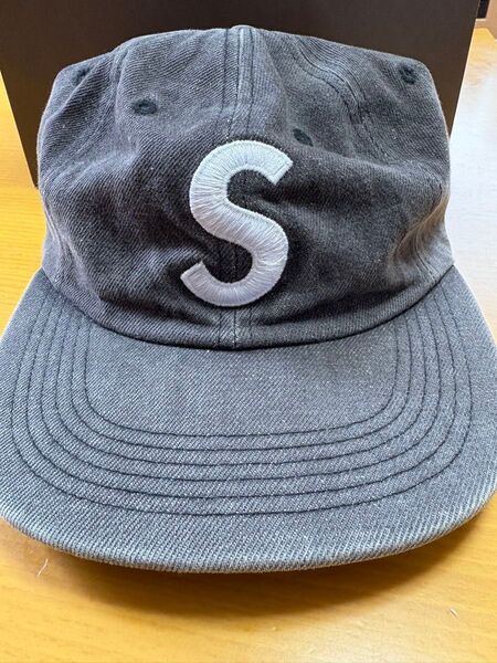 Supreme Sロゴ キャップ グレー