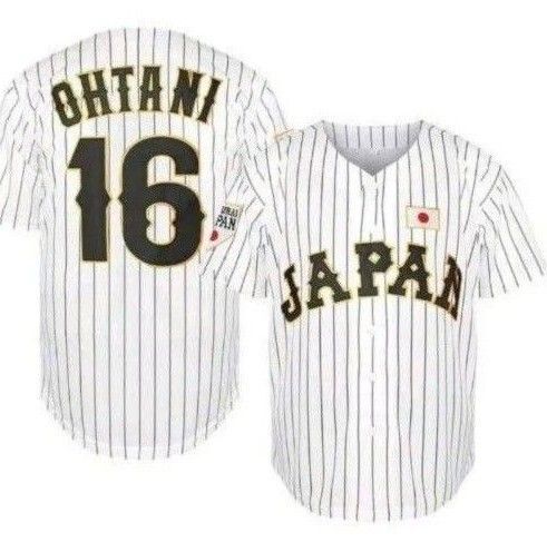 【値下げ在庫処分】2023年『侍ジャパン 大谷 』刺繍ワッペン★応援ユニフォーム(非公式)サイズ=Mサイズ ホワイト