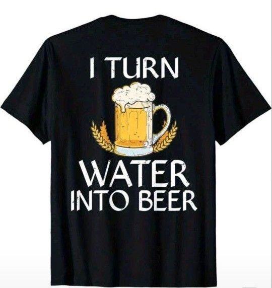 ビール『バックプリントTシャツ』サイズ=Lサイズ
