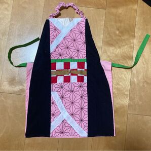 キッズ 手作り禰豆子エプロン ハンドメイド 美品