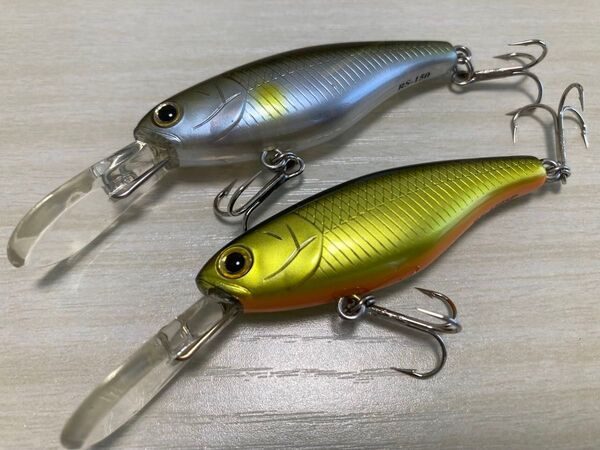 ☆美品JACKALL ジャッカル LAKE POLICE レイクポリス RS-150・RS-150SPセット アユカラー黒金☆