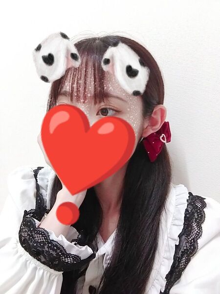 ヘアアクセ リボン 赤 2つ
