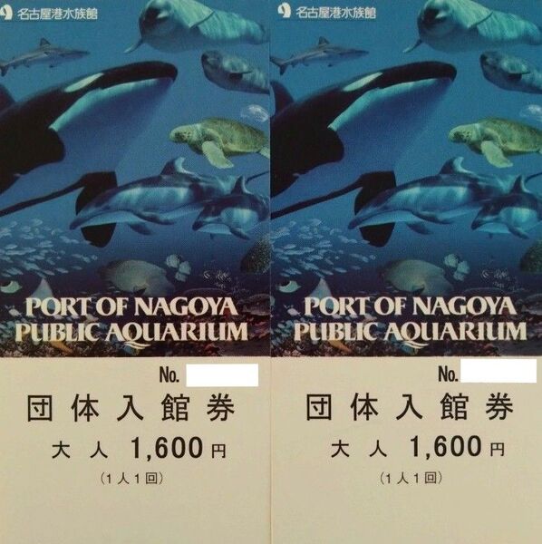 名古屋港水族館 大人2枚