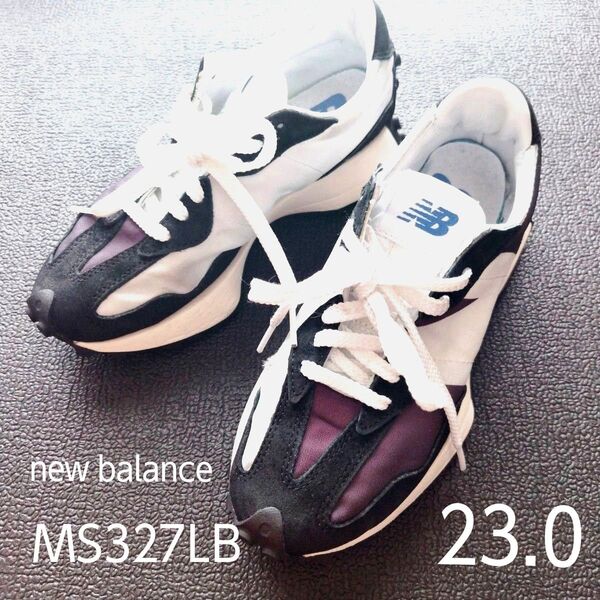 newbalance ニューバランス MF327 LF1 23.0cm スニーカー レディース ブラック ホワイト 訳あり