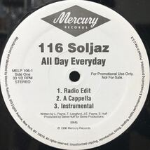 プロモ盤 116 SOLJAZ / ALL DAY EVERYDAY 12inchレコードその他にもプロモーション盤 レア盤 人気レコード 多数出品中_画像1