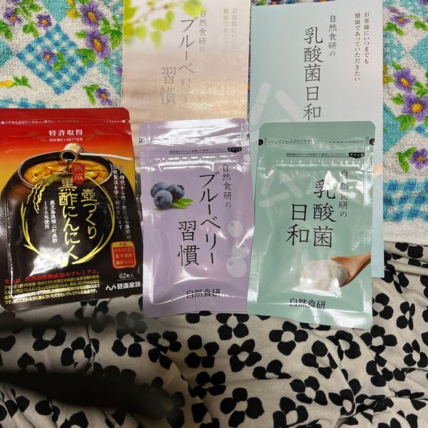 黒酢にんにく壺づくり&ブルーベリー習慣&乳酸菌日和 サプリメント