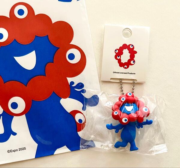 大阪関西万博 ミャクミャク PVC マスコット ボールチェーン キーホルダー