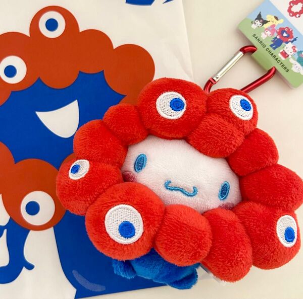 正規品 ミャクミャク シナモンロール 万博会場 カラビナ マスコット なりきり ぬいぐるみ サンリオ コラボ