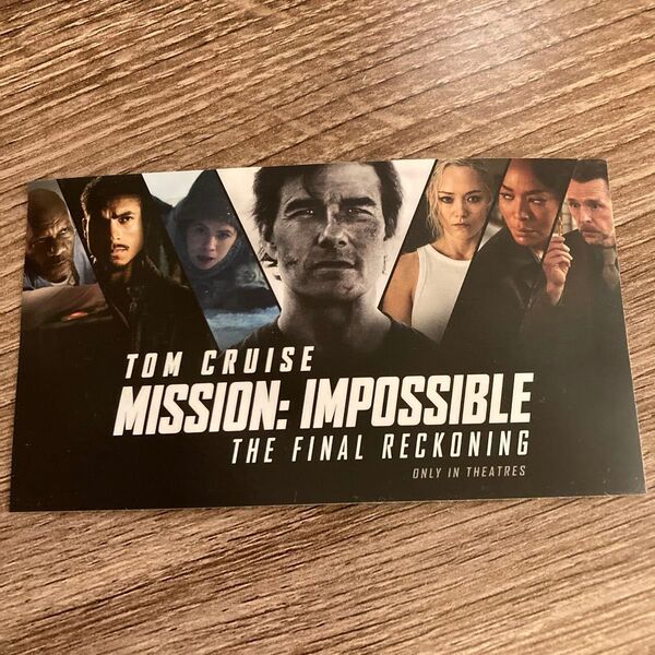 映画 ミッション インポッシブル ファイナル レコニング 入場者特典 第3弾 ステッカー トムクルーズ