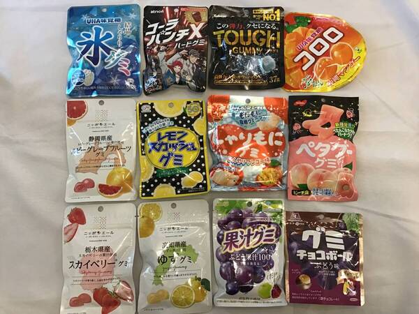 新品 グミ 12個セット 果汁グミ コロロ タフグミ コーラ 氷グミ レモン ペタグー ぶどう お菓子 詰め合わせ まとめ 大量 アソート 福袋 ☆