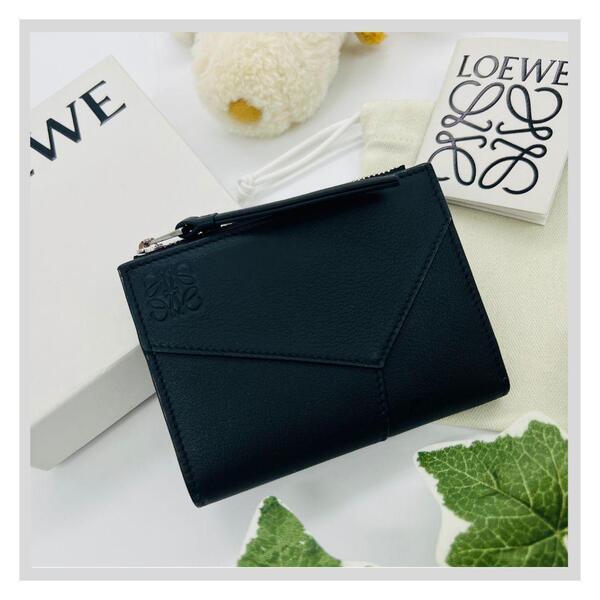 LOEWE ロエベ パズル コンパクトウォレット 財布 ブラック レザー