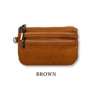 【新品・送料無料】CHAT MIGNON シャーミニヨン 小物入れ(財布?)CM0001 茶色