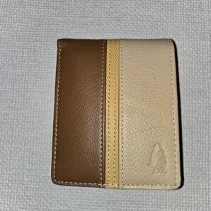 【新品・未使用】ハッシュパピー二つ折れ財布 HP0454 茶/ベージュ