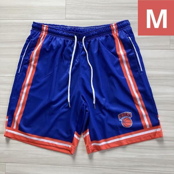 ★未使用品 NBA ニューヨーク・ニックス KNICKS バスケットボール バスパン ショーツ ユニフォーム バスケ ジャージ ハーフパンツ 新品 M