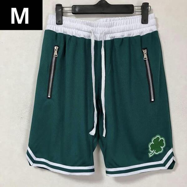 ★未使用 NBA ボストン・セルティックス CELTICS バスケットボール バスパン ショーツ ユニフォーム バスケ ジャージ ハーフパンツ M 緑