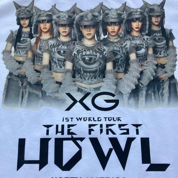 【新品】 XG 1ST WORLD TOUR ワールドツアー Tシャツ 綿 コットン COTTON トップス 白 ホワイト XL エックスジー R&B ヒップホップ