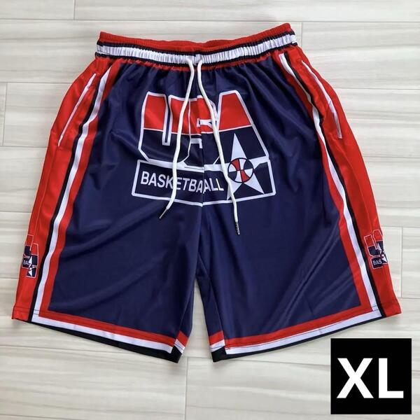 ★未使用品 バスケットボール USA代表 DREAMTEAM ドリームチーム NBA バスパン ショーツ ユニフォーム ジャージ ハーフパンツ 新品 XL